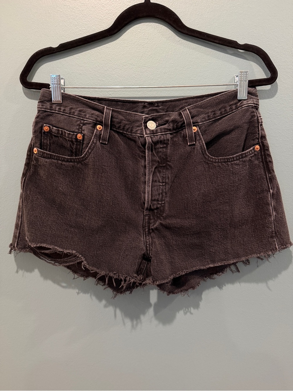 Levi's Black 501 Jean Shorts